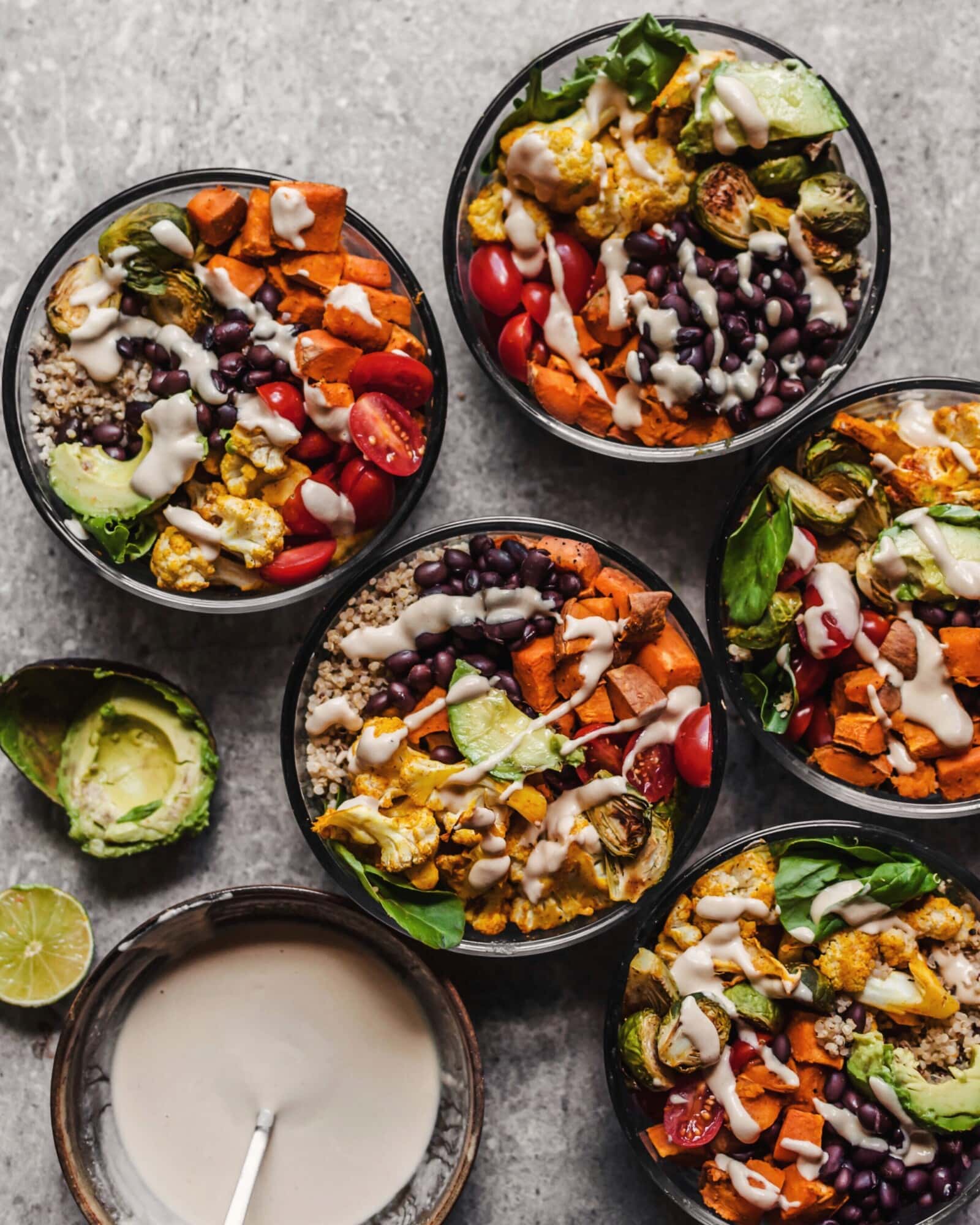 Roasted Vegetable Quinoa Buddha Bowls – Meal Prep