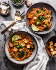Vegan Thai Red Curry Noodles