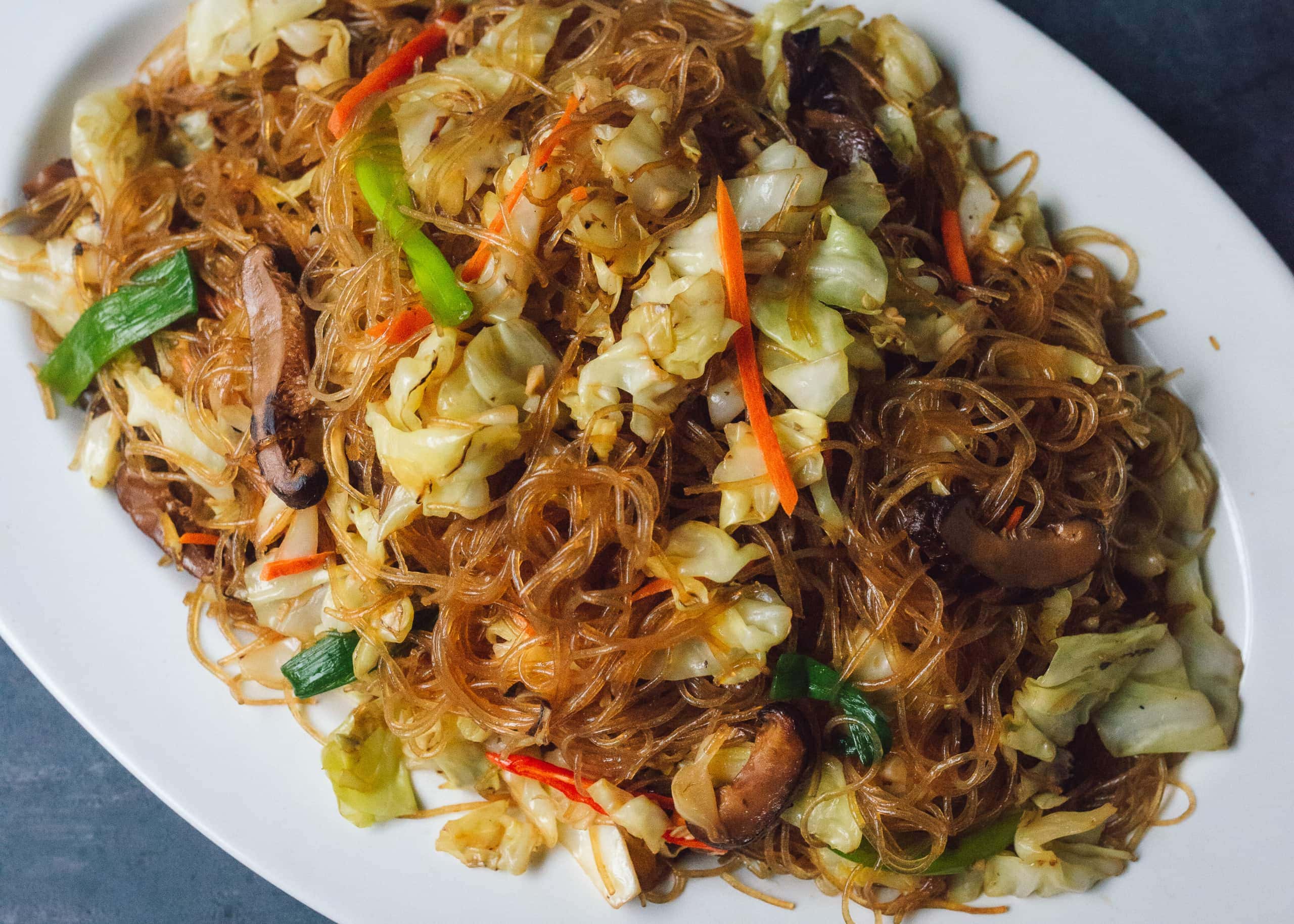 Pan-Fried Rice Noodles with Fried Eggs